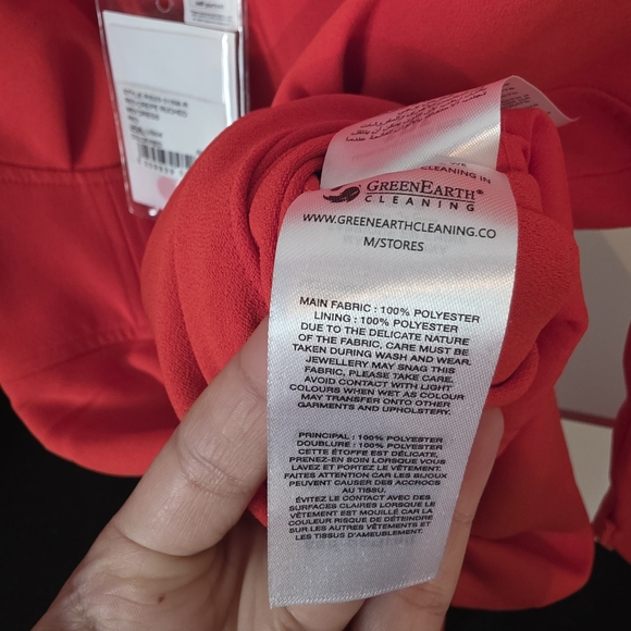 Self-Portrait Red Crepe Midi Dress - Picture 6 of 6